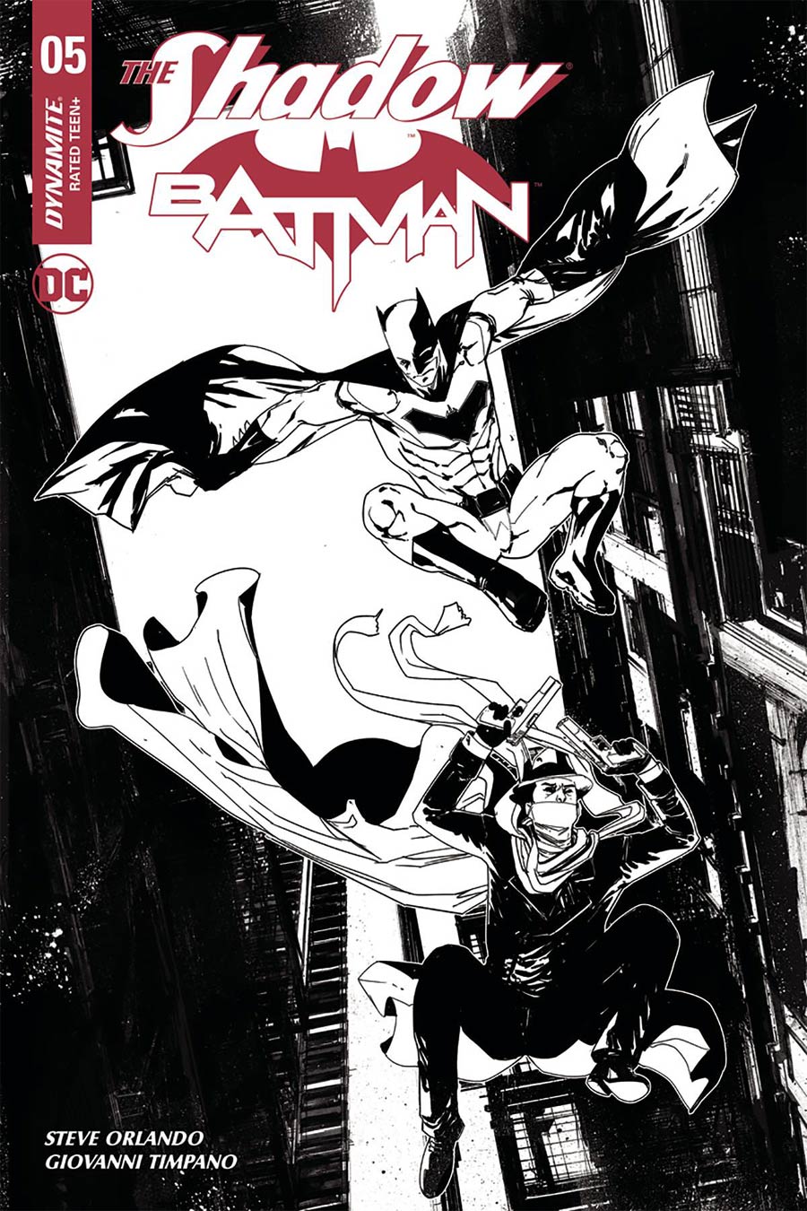 Shadow Batman #5 Cover H Incentive Robert Carey Black & White Cover