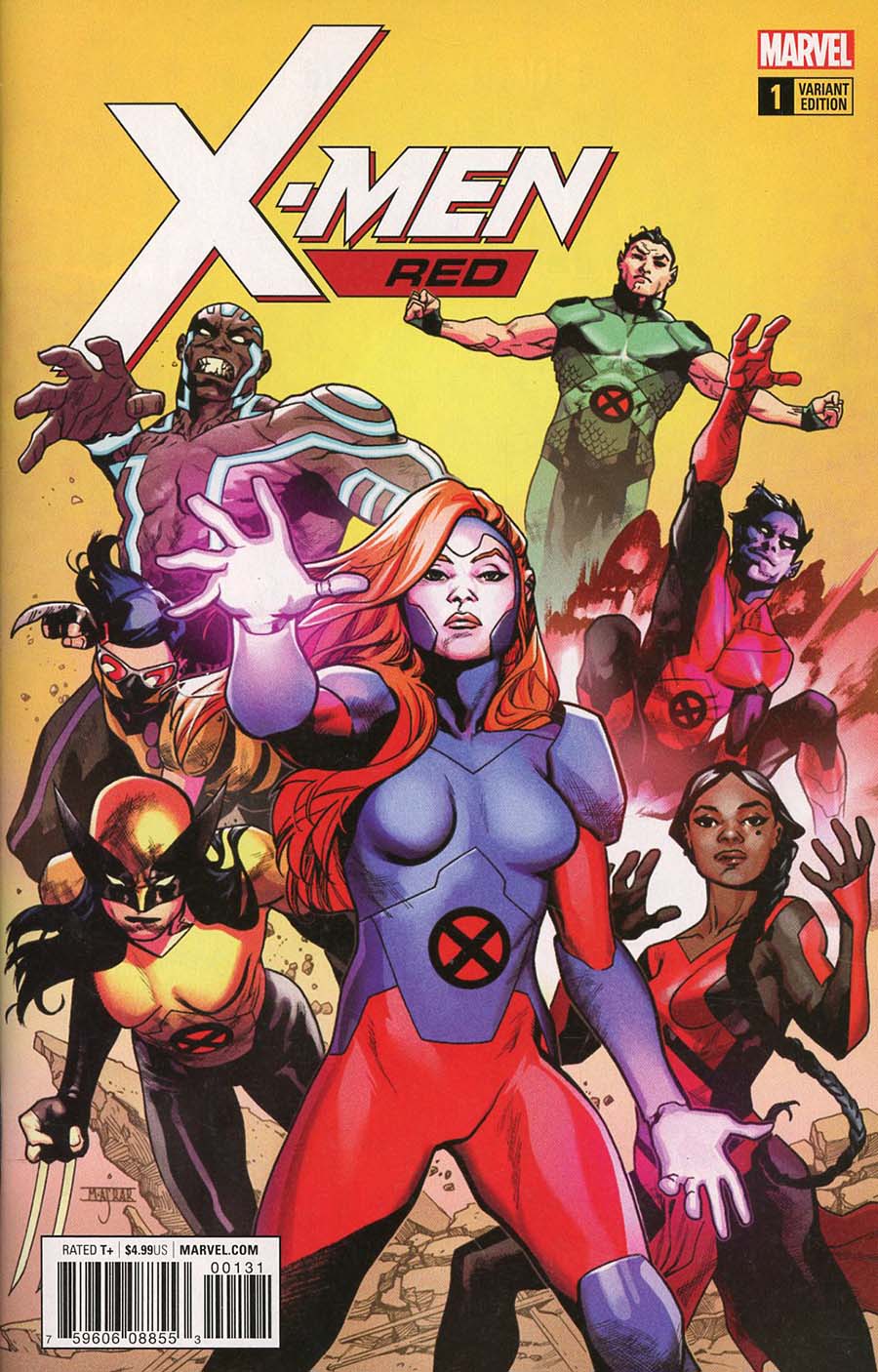 X-Men Red #1 Cover F Incentive Mahmud Asrar Variant Cover (Marvel Legacy Tie-In)