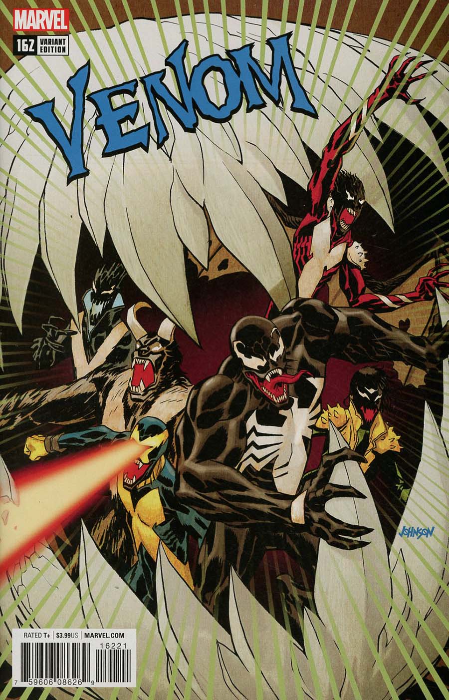 Venom Vol 3 #162 Cover B Incentive Dave Johnson Poison X Variant Cover (Poison X Part 3)(Marvel Legacy Tie-In)