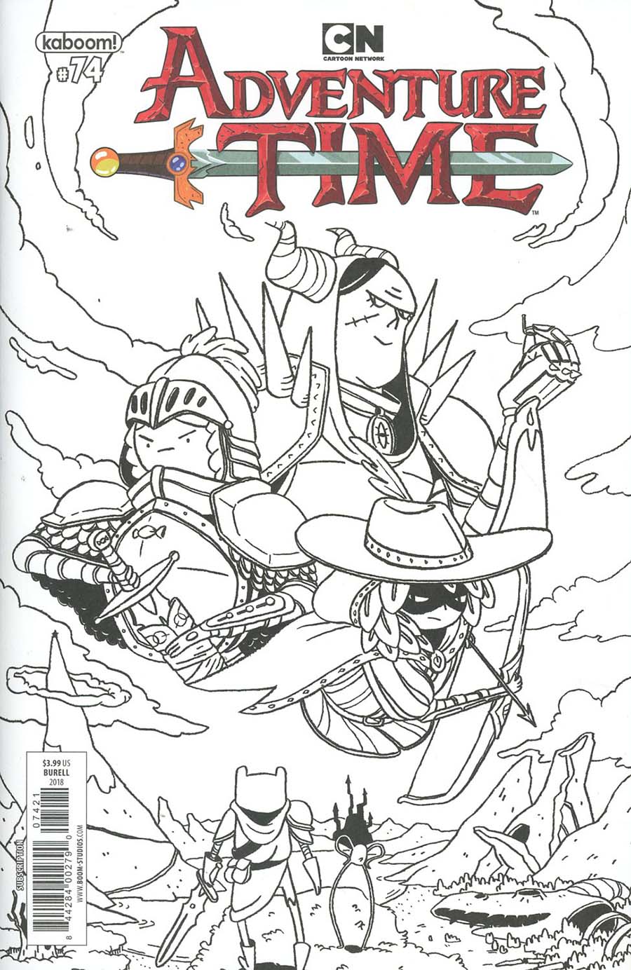 Adventure Time #74 Cover B Variant Emei Burrell Subscription Cover