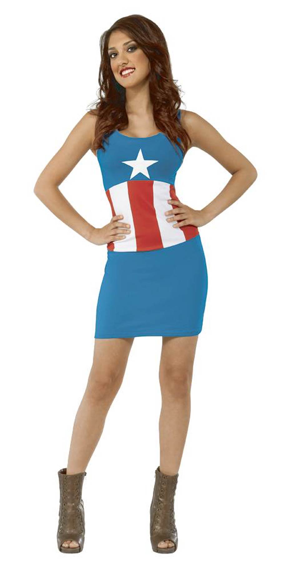 Captain America Tank Dress Large