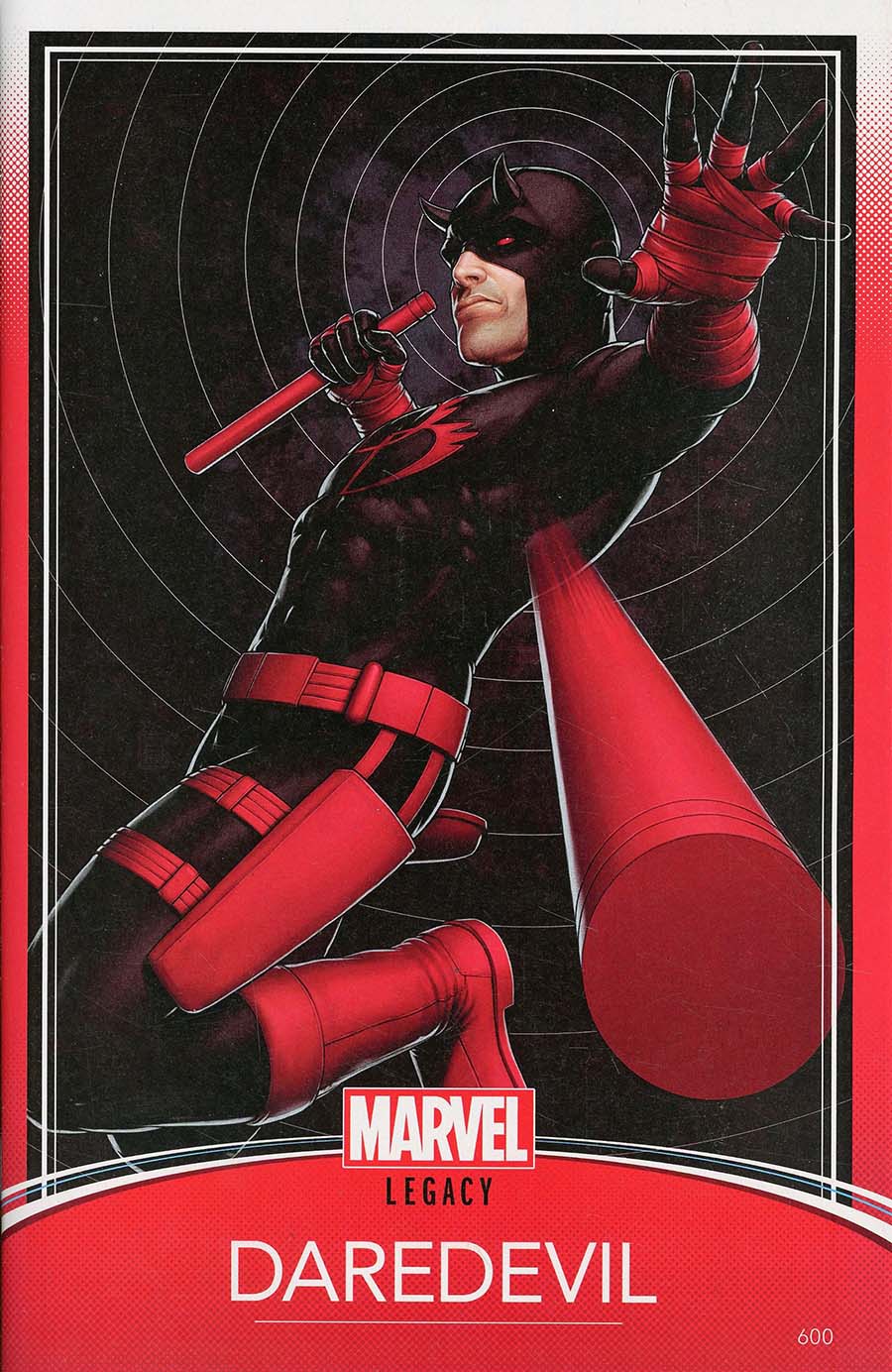 Daredevil Vol 5 #600 Cover B Variant John Tyler Christopher Trading Card Cover (Marvel Legacy Tie-In)