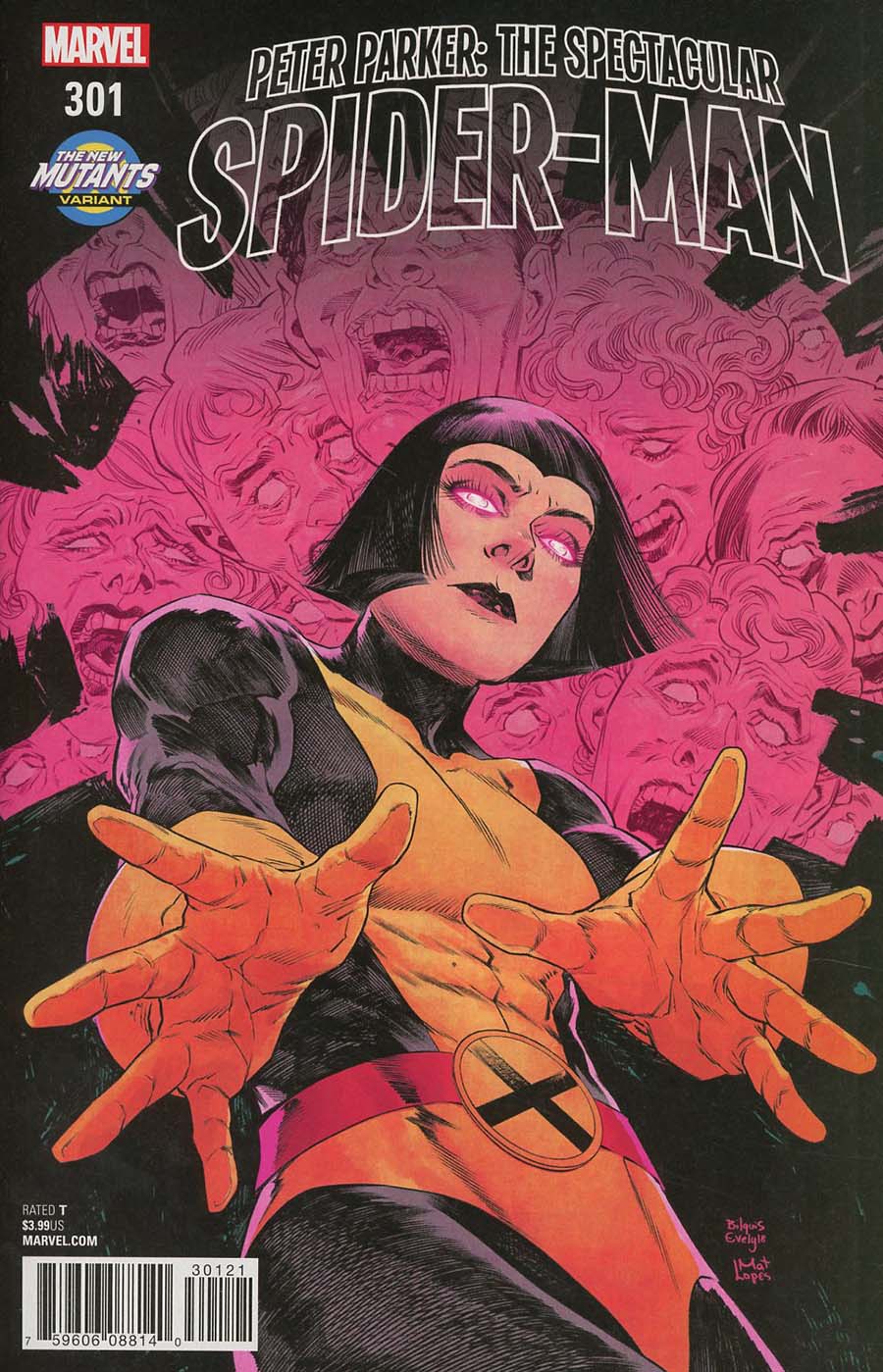 Peter Parker Spectacular Spider-Man #301 Cover B Variant Bilquis Evely New Mutants Cover (Marvel Legacy Tie-In)