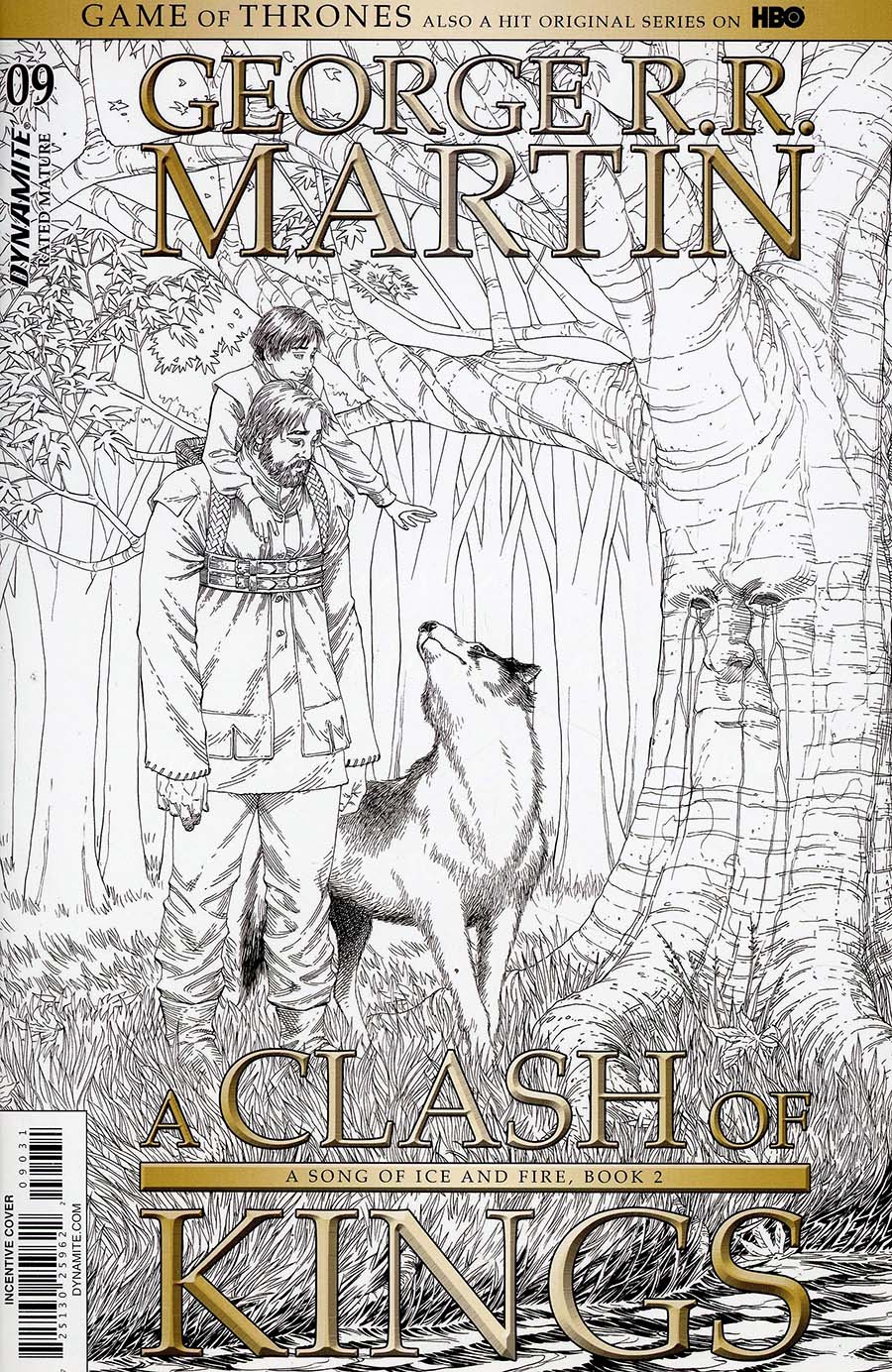 Game Of Thrones Clash Of Kings #9 Cover C Incentive Mike S Miller Black & White Cover