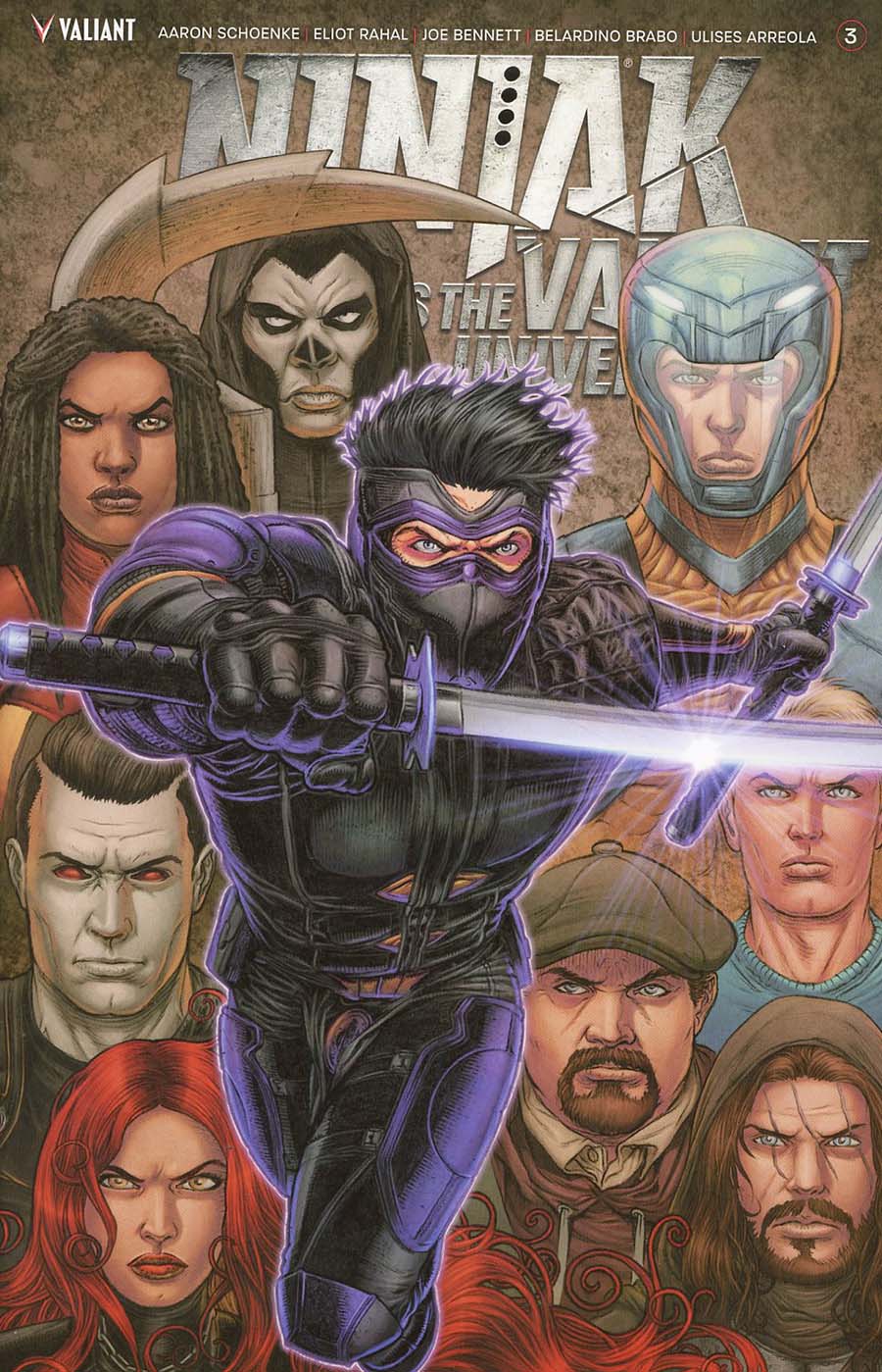 Ninjak vs The Valiant Universe #3 Cover E Incentive Juan Jose Ryp Variant Cover