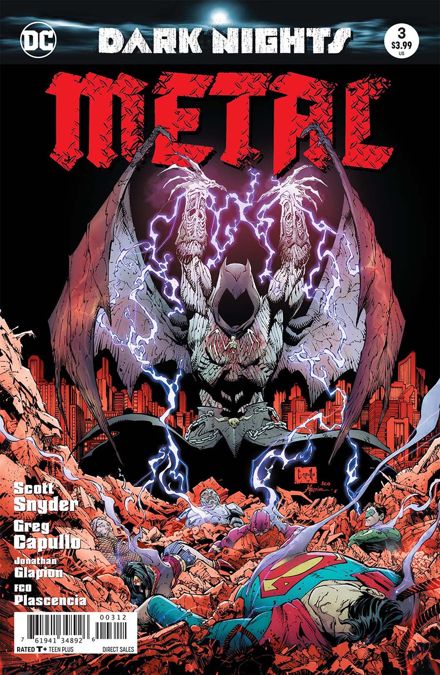 Dark Nights Metal #3 Cover F 2nd Ptg Variant Greg Capullo & Jonathan Glapion