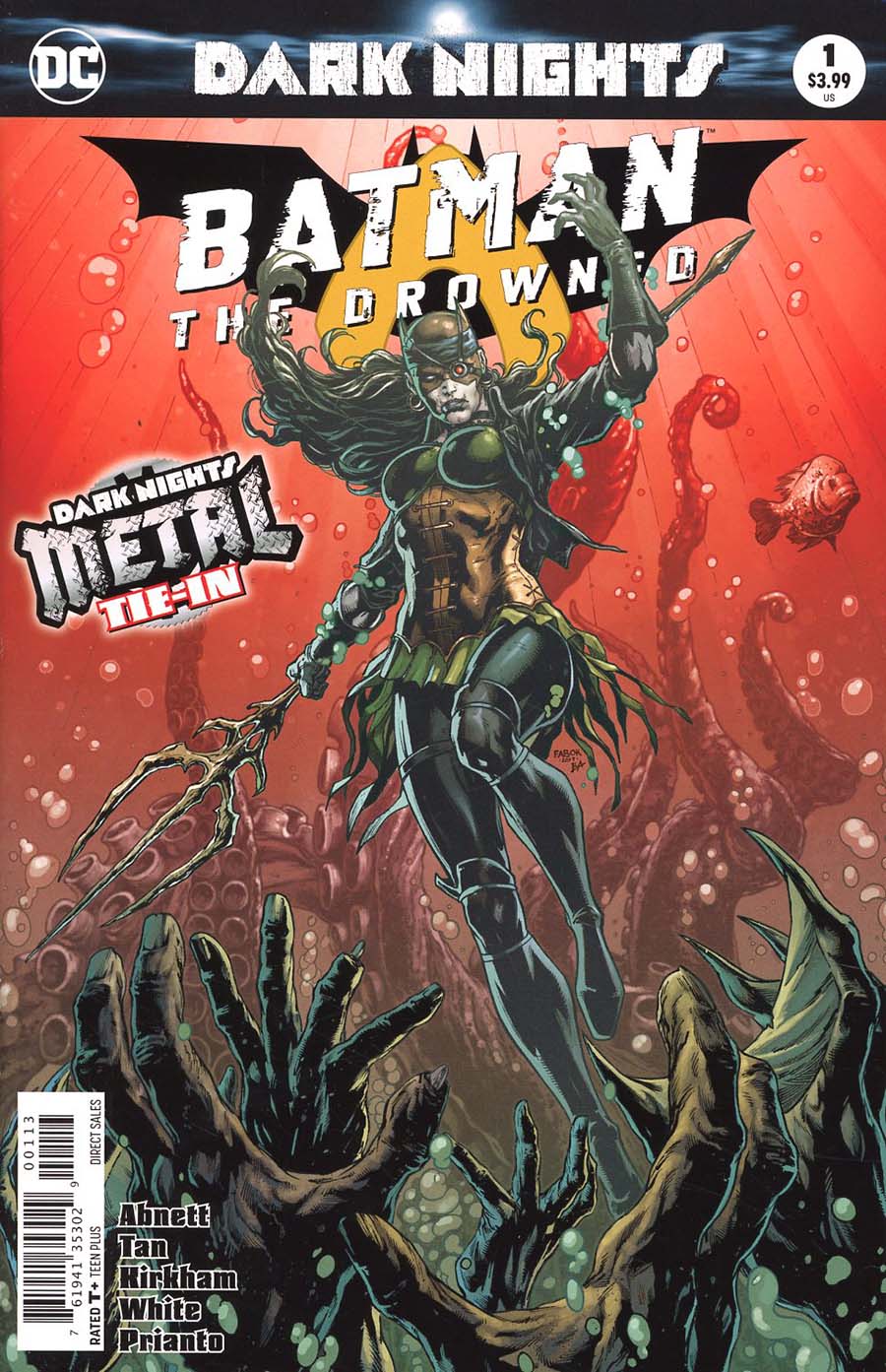 Batman The Drowned #1 Cover C 3rd Ptg Variant Jason Fabok Cover (Dark Nights Metal Tie-In)