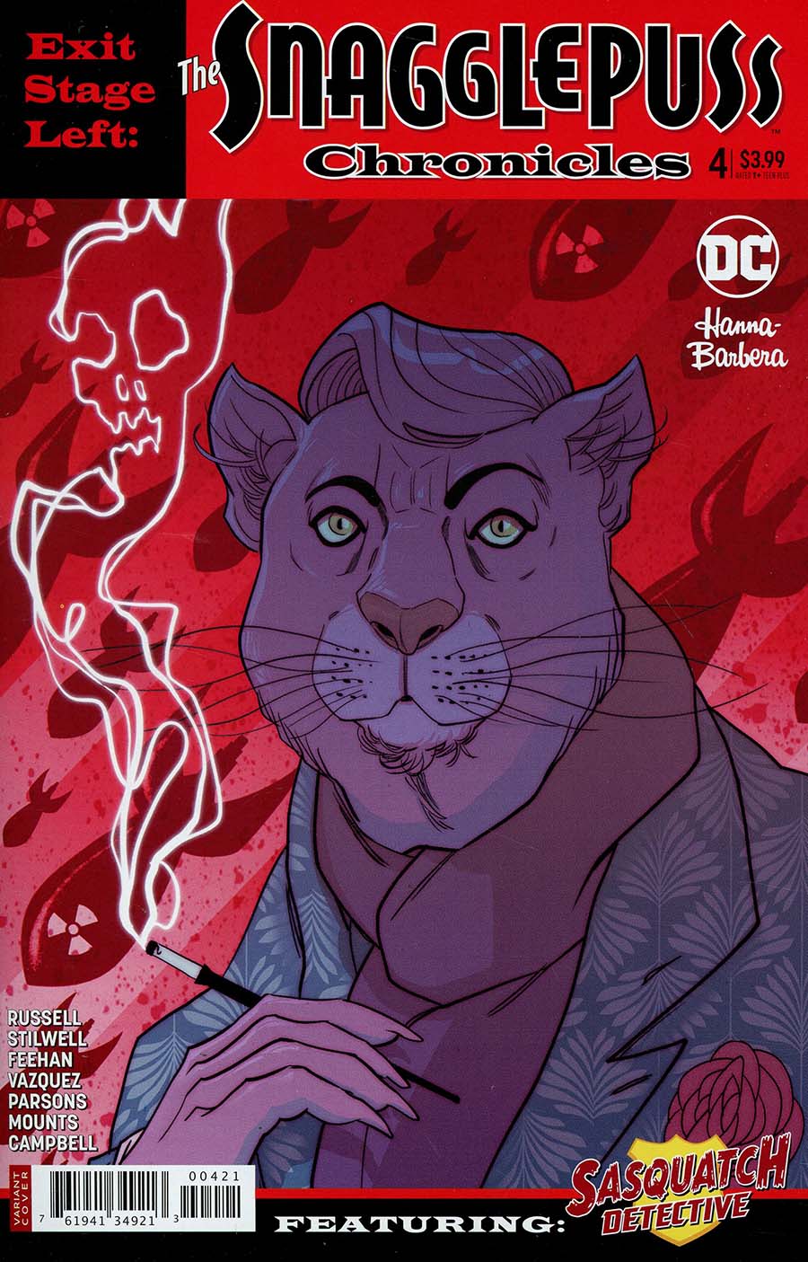 Exit Stage Left The Snagglepuss Chronicles #4 Cover B Variant Marguerite Sauvage Cover