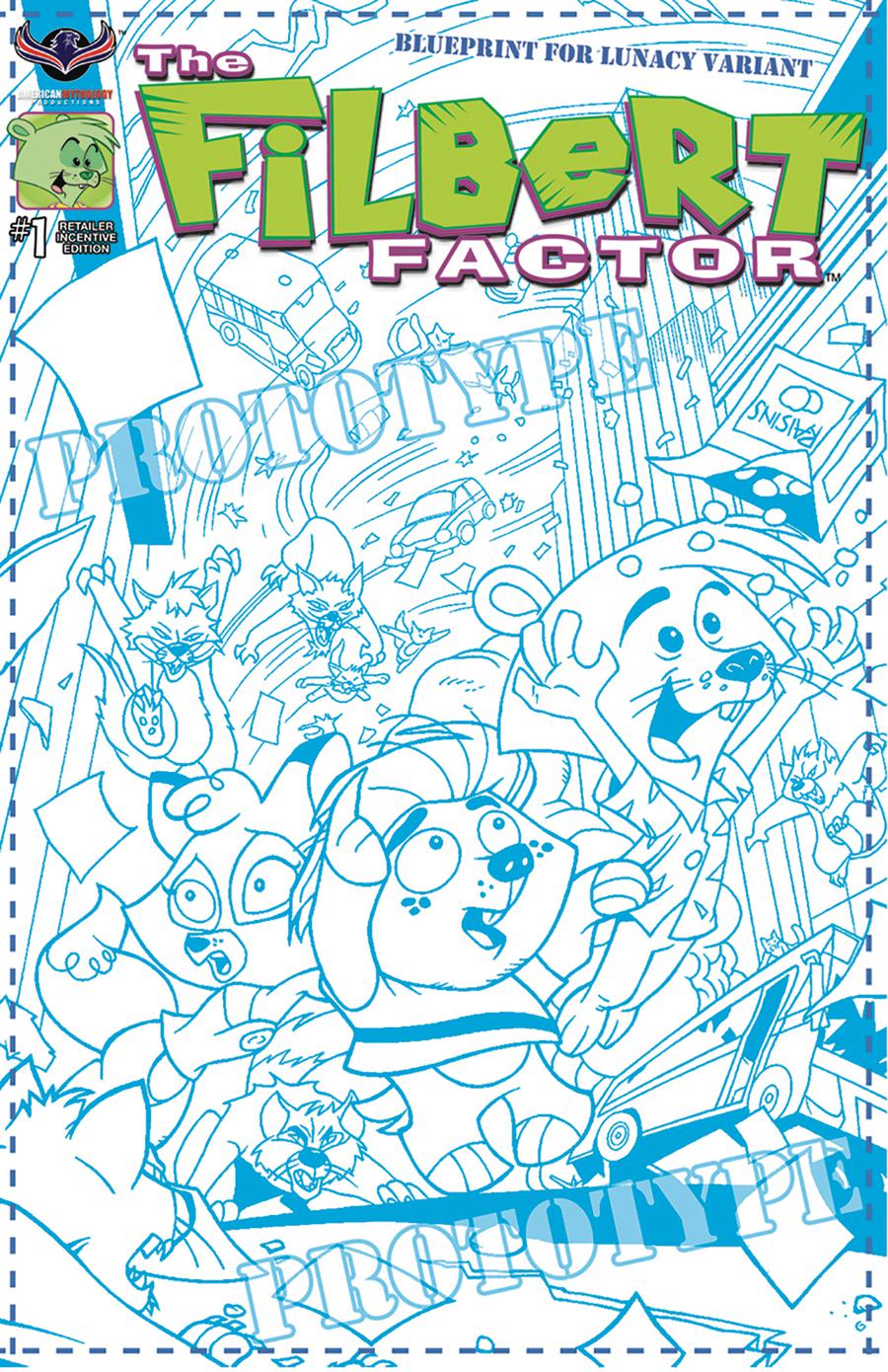 Filbert Factor #1 Rejected By Free Comic Book Day Cover B Variant Blueprint Cover