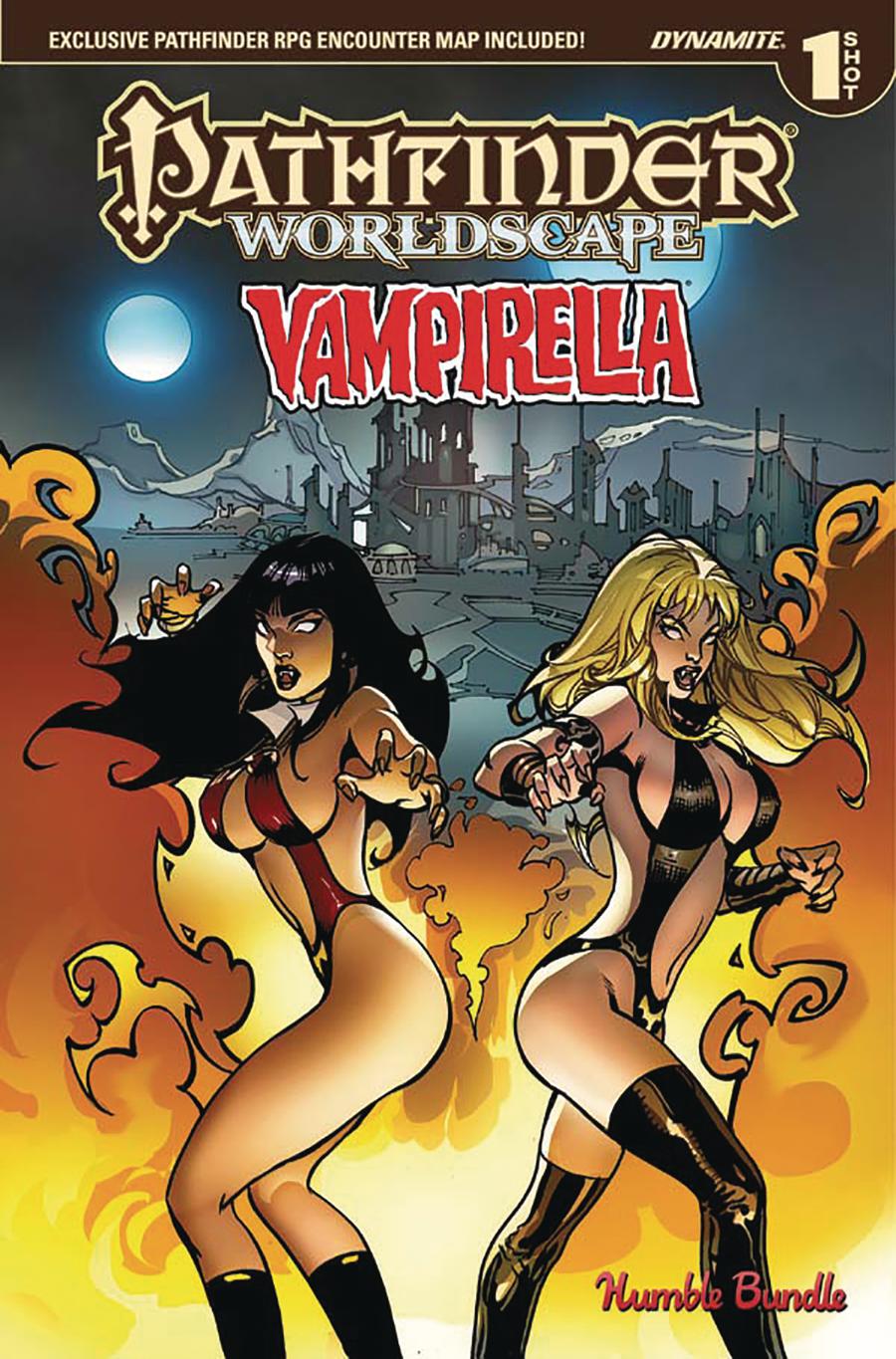 Pathfinder Worldscape Vampirella One Shot Cover A Humble Bundle Exclusive