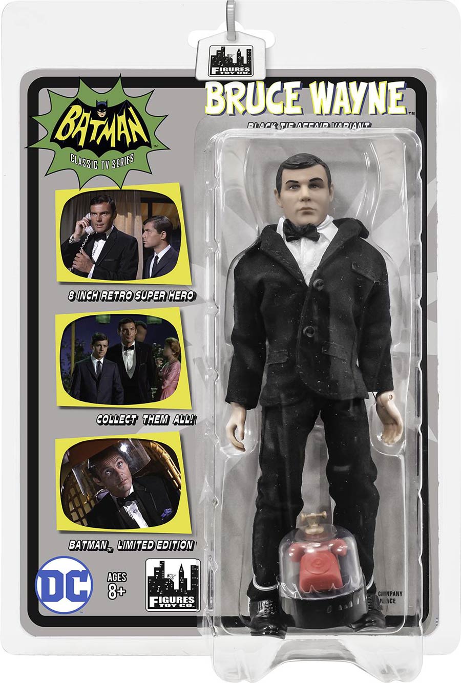 Batman 1966 TV Series Bruce Wayne In Tuxedo Retro Action Figure 6-Pack Case