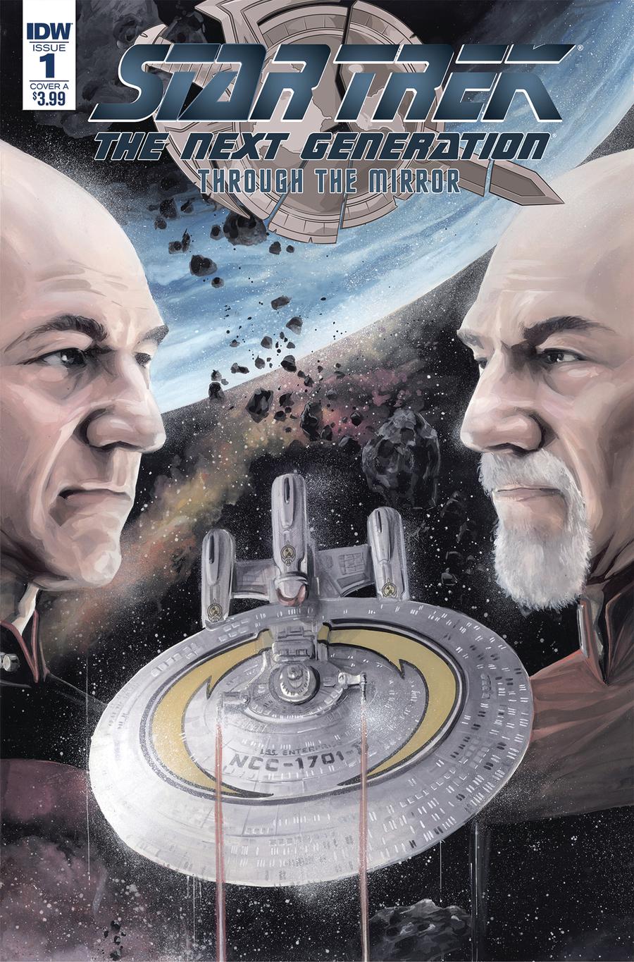 Star Trek The Next Generation Through The Mirror #1 Cover A Regular JK Woodward Cover