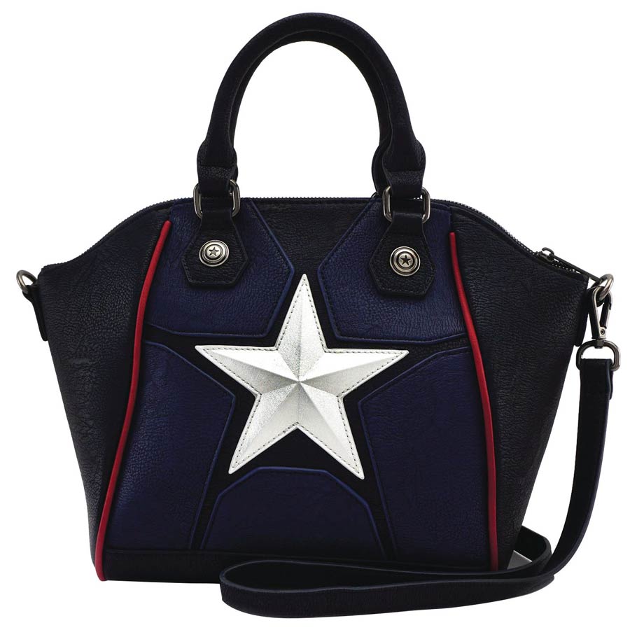 Captain America Suit Crossbody Loungefly Handbag