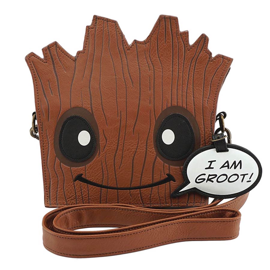 Guardians Of The Galaxy Baby Groot Loungefly Die-Cut Crossbody Handbag