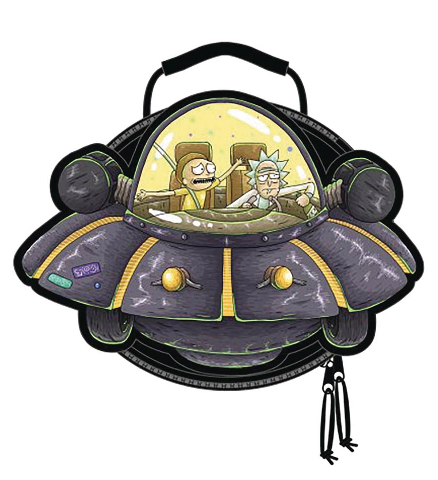 Rick And Morty Spaceship Die-Cut Lunch Box