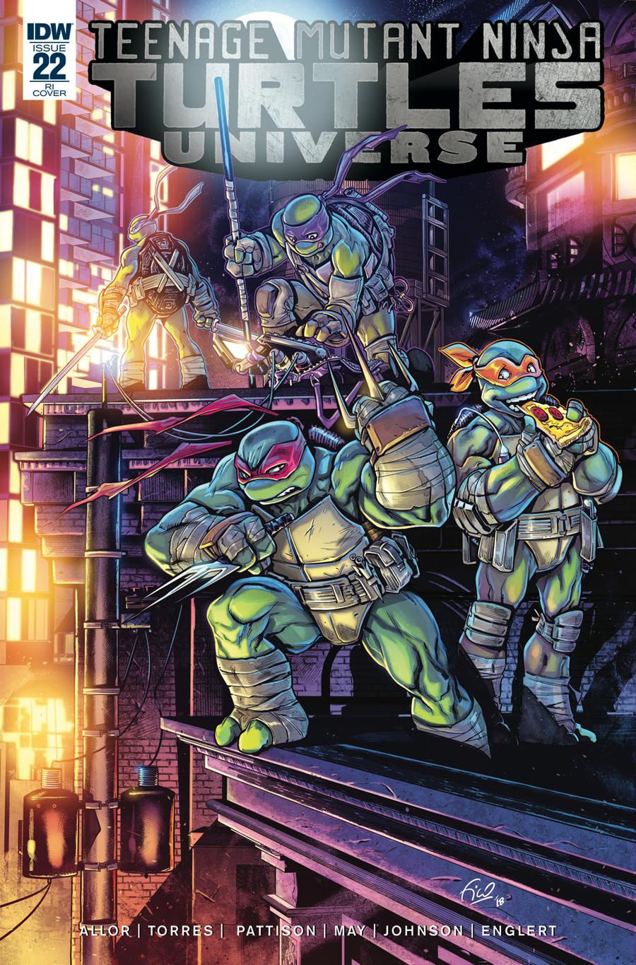 Teenage Mutant Ninja Turtles Universe #22 Cover C Incentive Fico Ossio Variant Cover