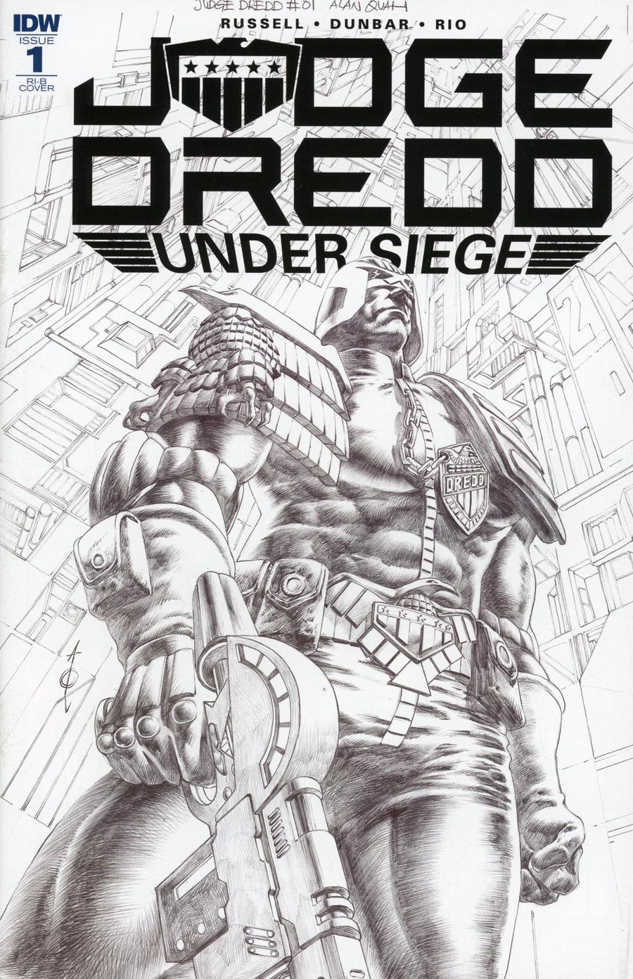 Judge Dredd Under Siege #1 Cover D Incentive Alan Quah Sketch Cover