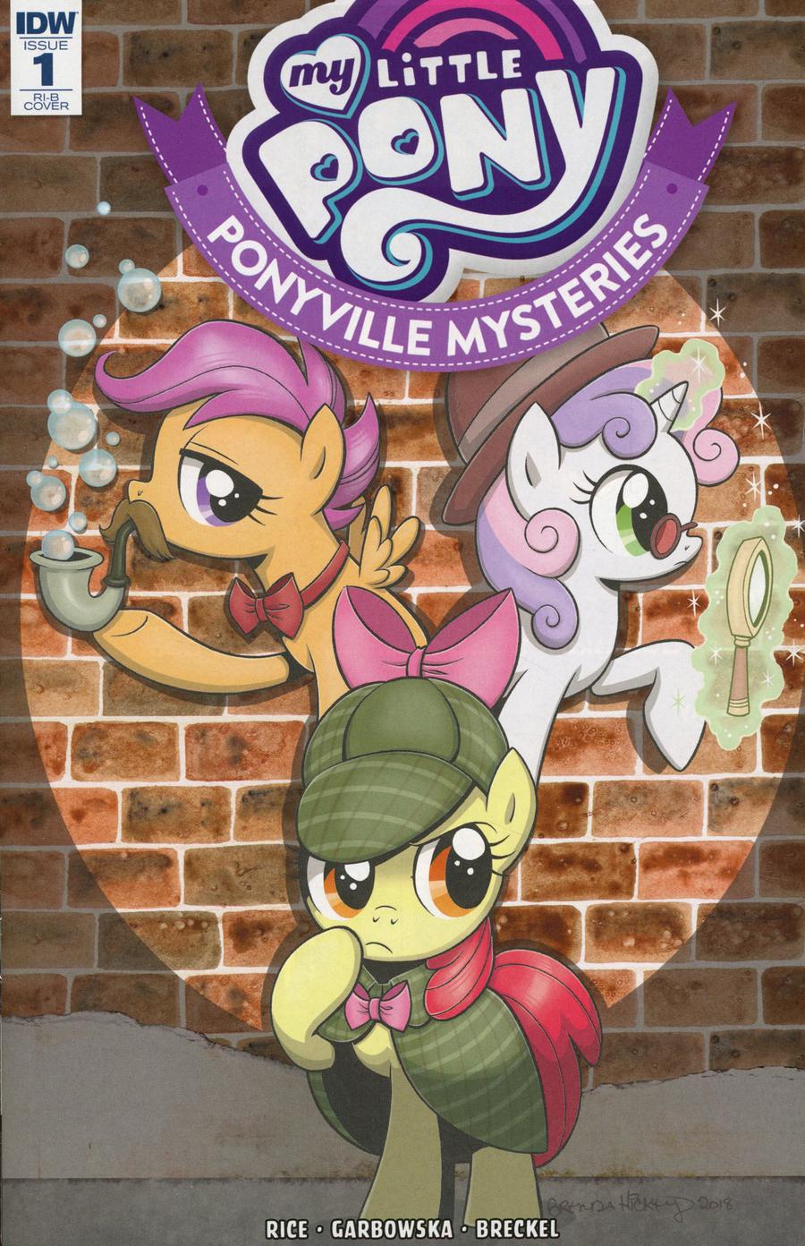 My Little Pony Ponyville Mysteries #1 Cover D Incentive Brenda Hickey Variant Cover