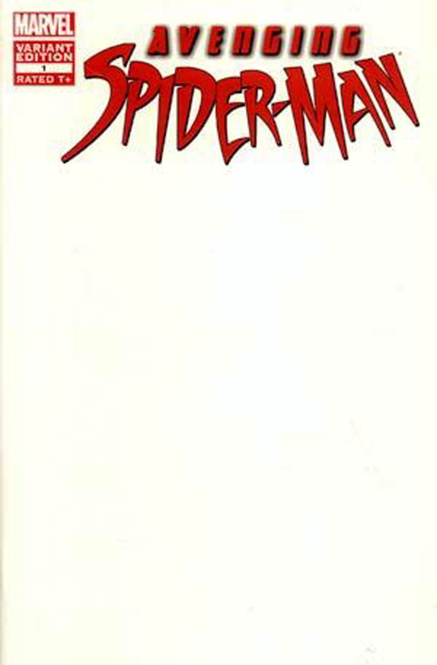 Avenging Spider-Man #1 Cover D Variant Blank Cover Without Polybag