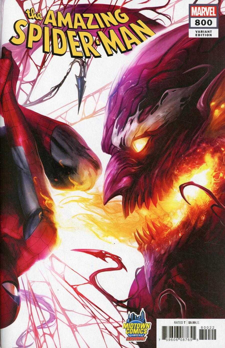 Amazing Spider-Man Vol 4 #800  Midtown Exclusive Francesco Mattina & Will Sliney Connecting Variant Cover (Right Side)