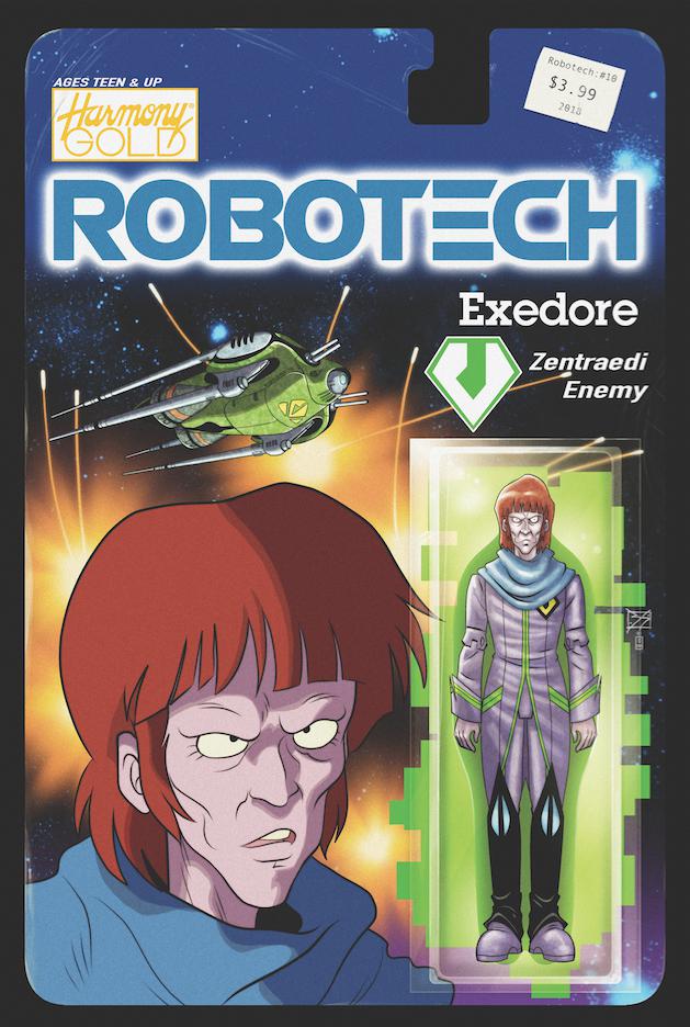 Robotech Vol 3 #10 Cover B Variant Blair Shedd Action Figure Cover