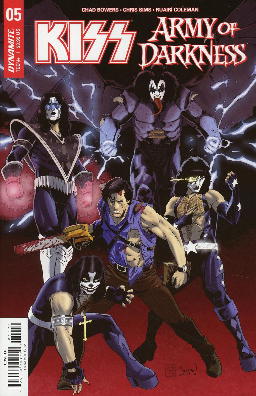 KISS Army Of Darkness #5 Cover B Variant Ruairi Coleman Cover