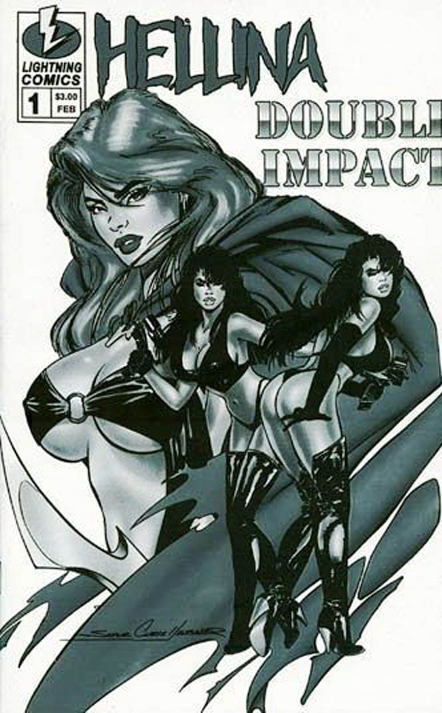 Hellina Double Impact #1 Cover C Platinum Cover