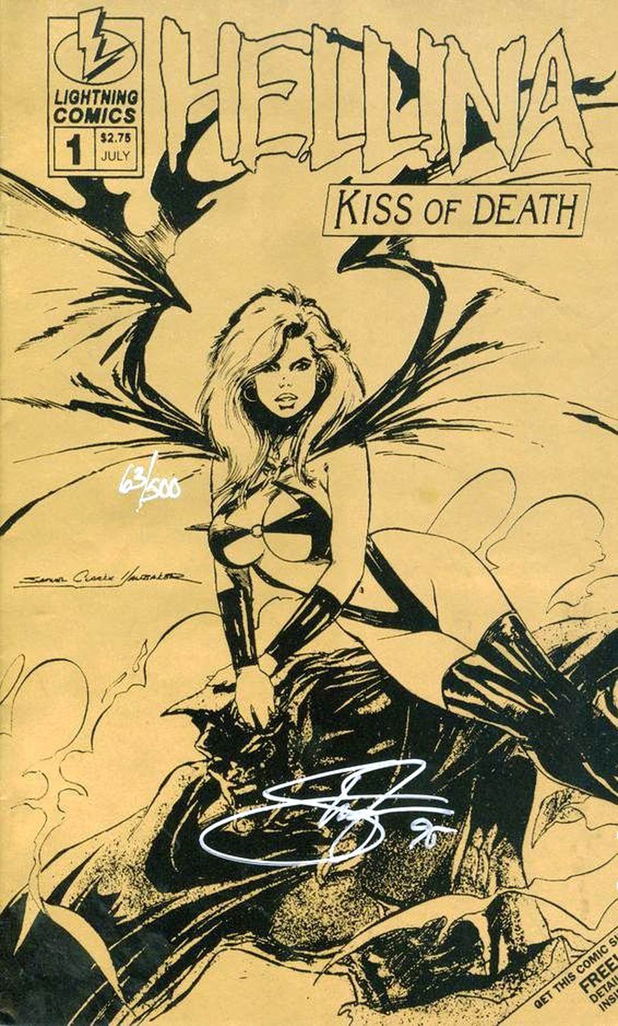 Hellina Kiss Of Death #1 Cover C Signed Gold Edition