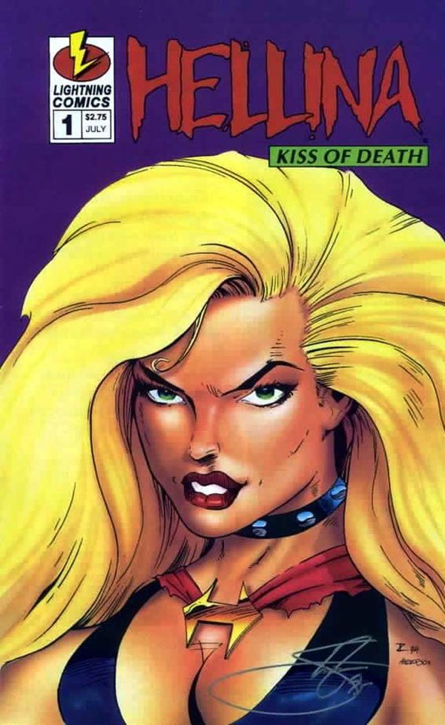 Hellina Kiss Of Death #1 Cover E Terral Lawrence Signed Edition Steven Zyskowski