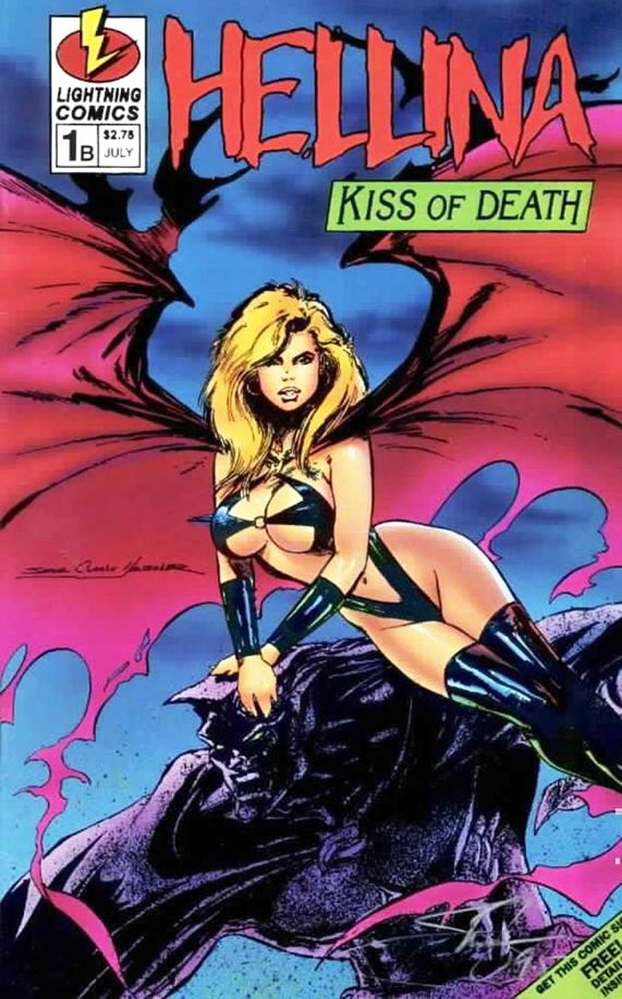 Hellina Kiss Of Death #1 Cover F S. Clarke Hawbaker Signed Edition Steven Zyskowski