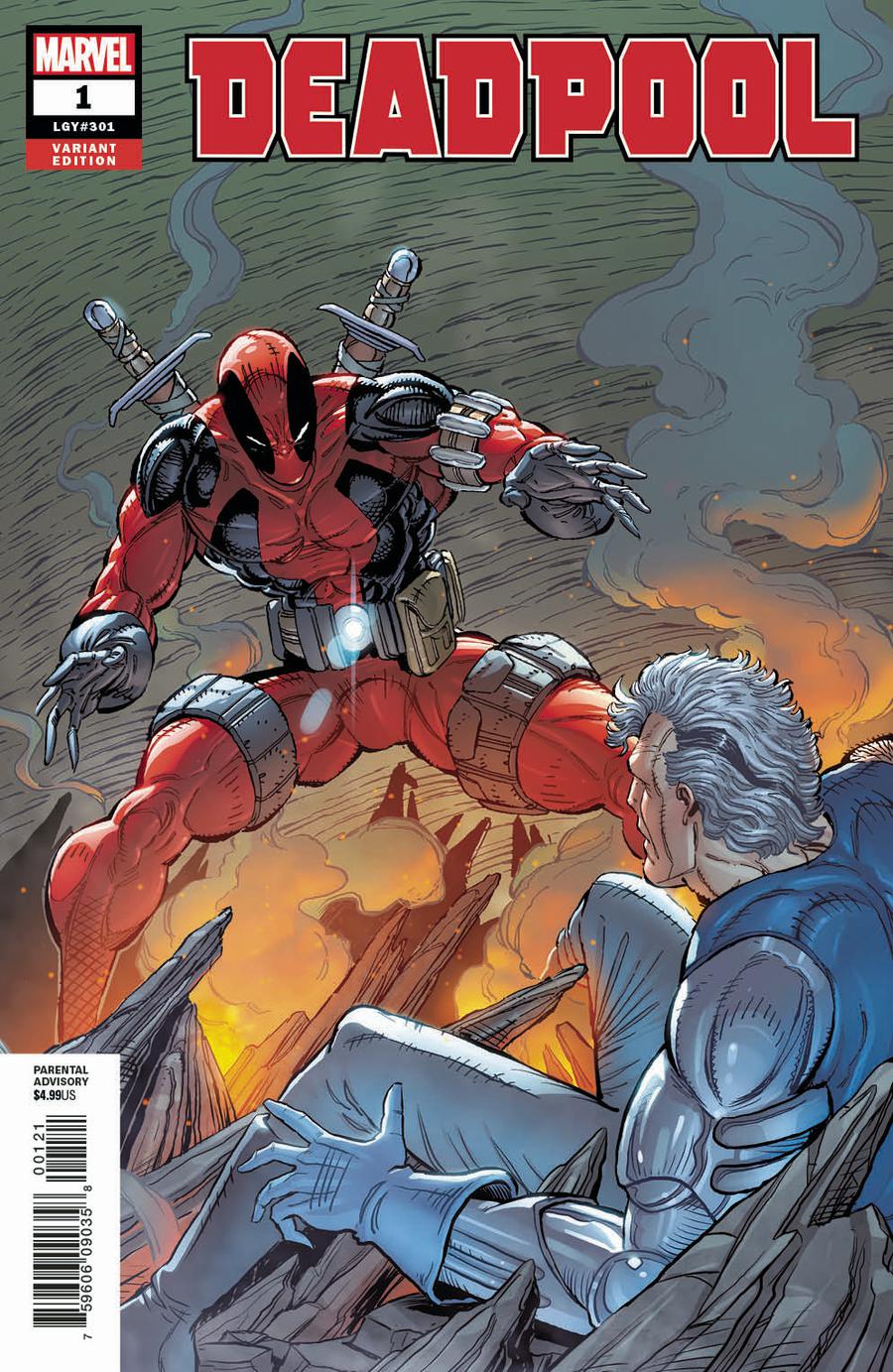 Deadpool Vol 6 #1 Cover H Incentive Rob Liefeld Remastered Color Variant Cover