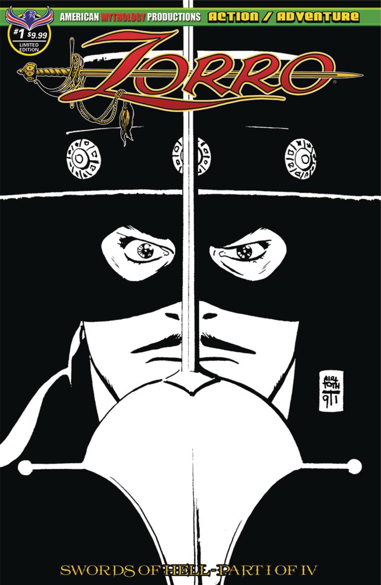 Zorro Swords Of Hell #1 Cover E Variant Alex Toth Visions Of Zorro Limited Edition Classic Cover