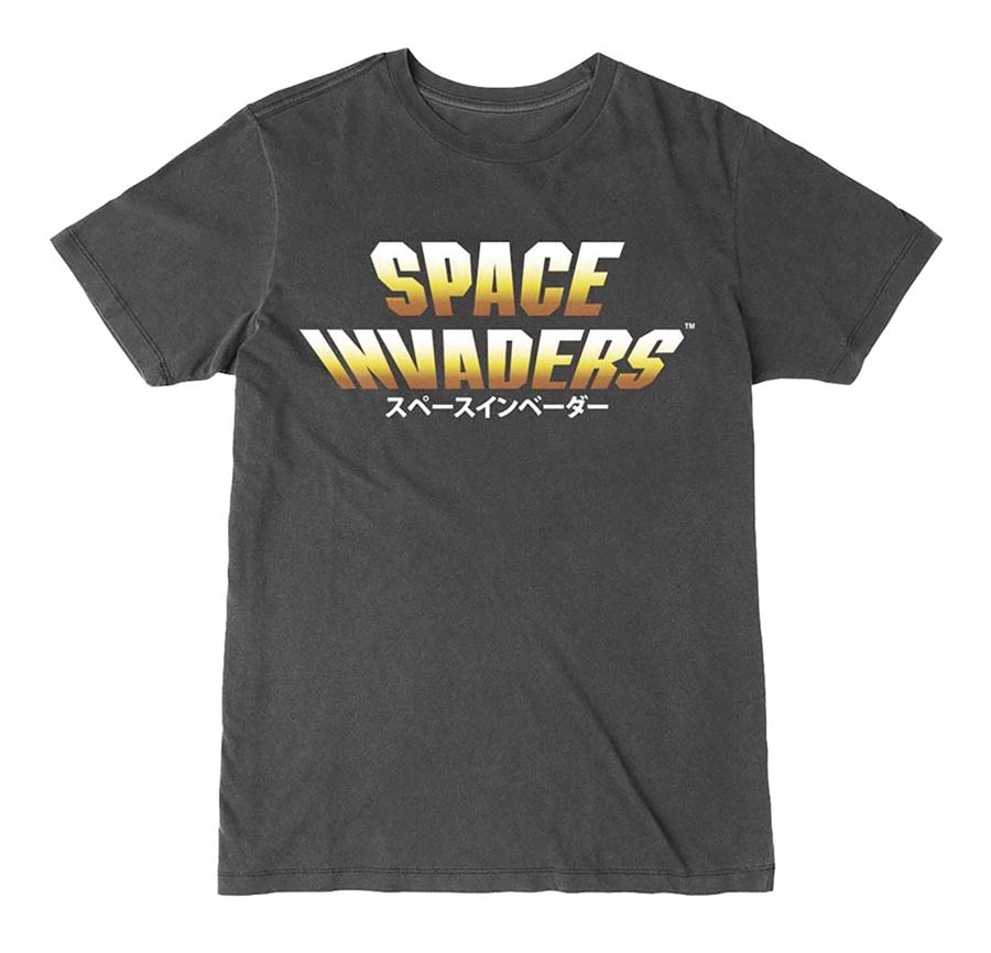 Space Invaders Japanese Logo T-Shirt Large