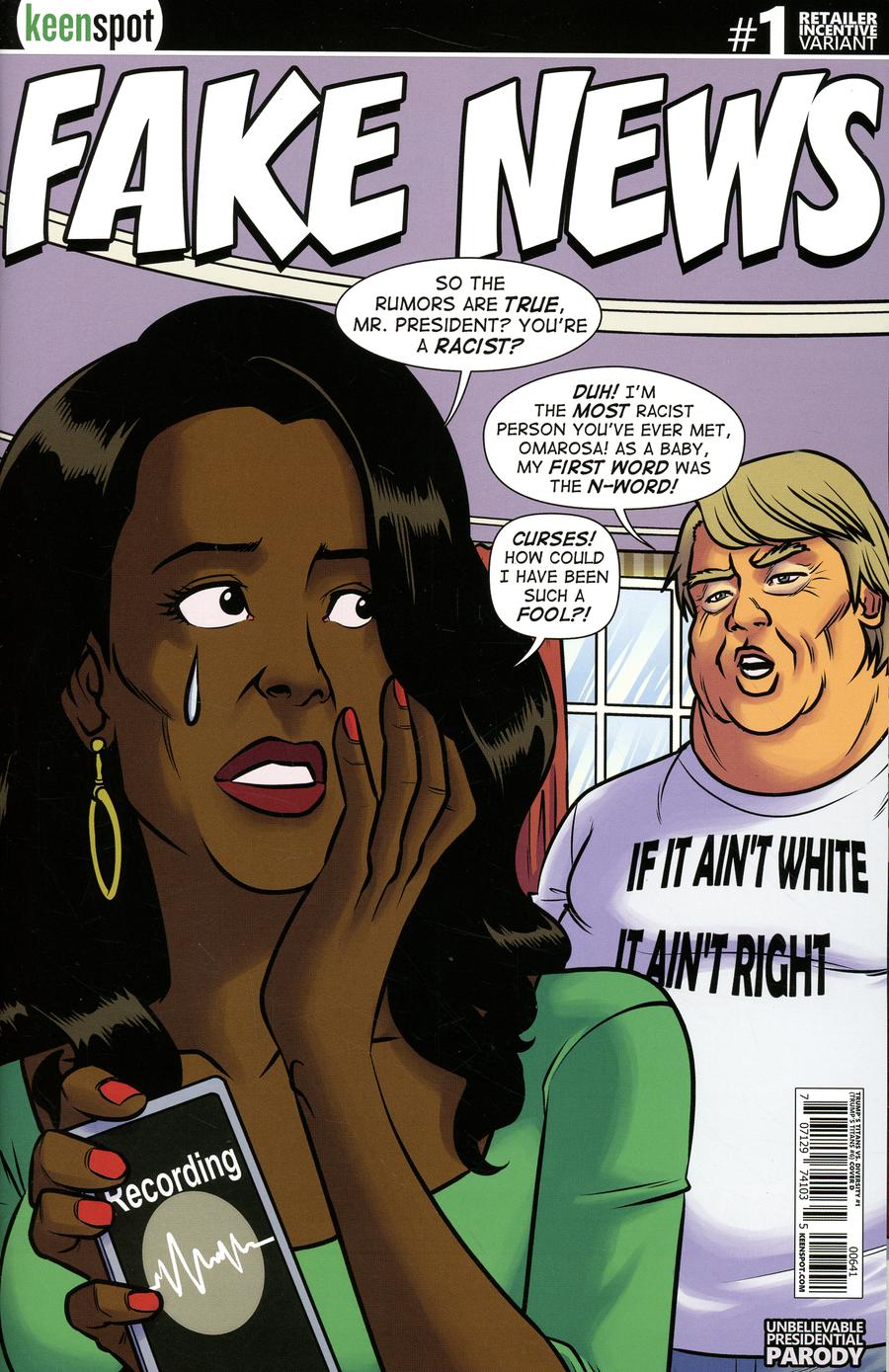 Trumps Titans vs Diversity #1 Cover D Variant Shawn Remulac Very Dishonest Fake News Cover