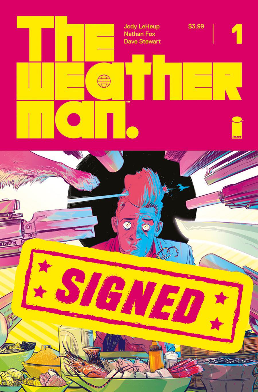 Weatherman #1 Cover D Regular Nathan Fox Cover Signed By Jody LeHeup & Nathan Fox