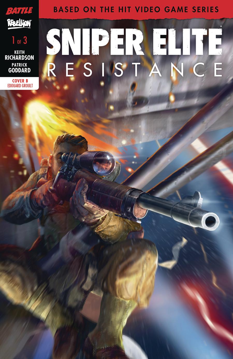 Sniper Elite Resistance #1 Cover B Variant Eduard Groult Cover