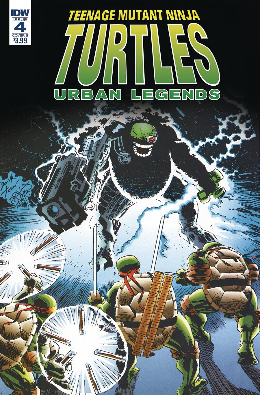 Teenage Mutant Ninja Turtles Urban Legends #4 Cover B Variant Frank Fosco & Erik Larsen Cover