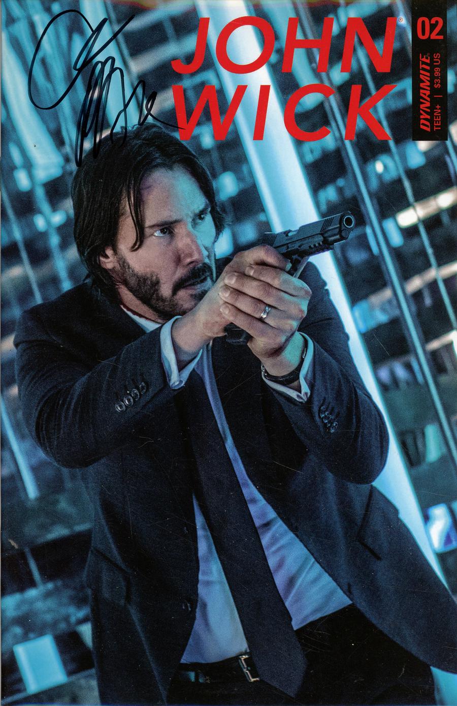 John Wick #2 Cover D Variant Photo Cover Signed By Greg Pak