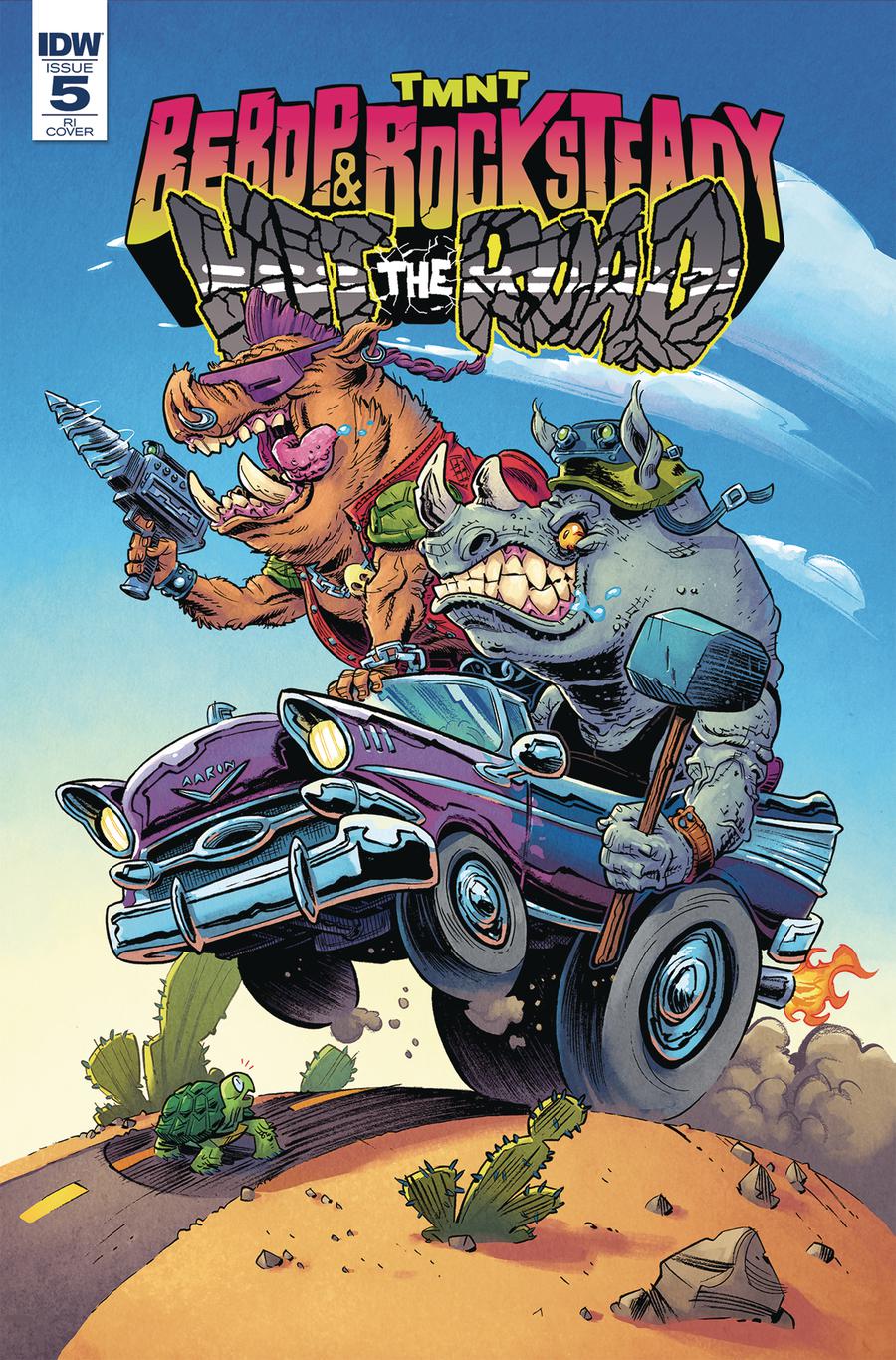 Teenage Mutant Ninja Turtles Bebop & Rocksteady Hit The Road #5 Cover C Incentive Aaron Conley Variant Cover