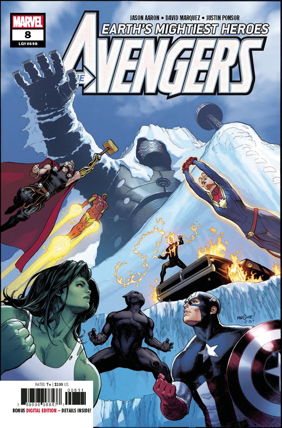 Avengers Vol 7 #8 Cover A 1st Ptg Regular David Marquez Cover