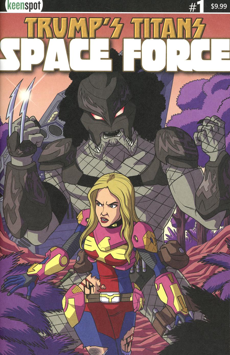 Trumps Titans Space Force #1 Cover B Variant Ivanka vs Predator Cover