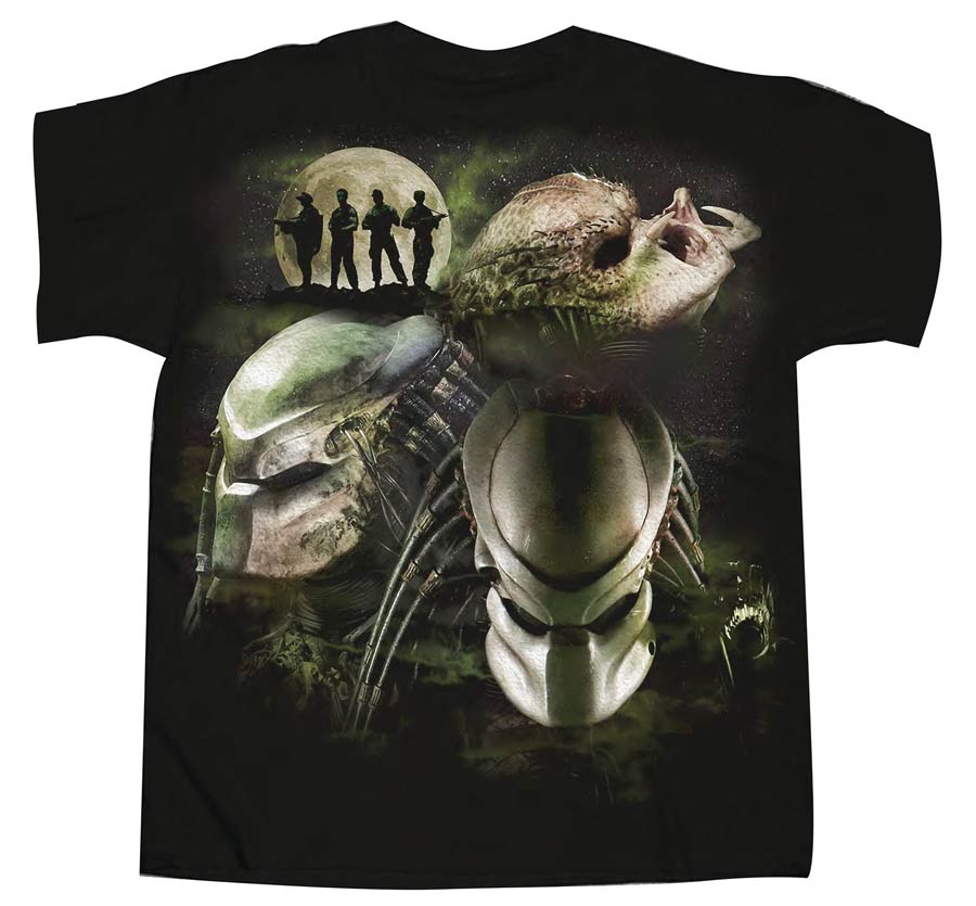 Predator Moon Black T-Shirt Large