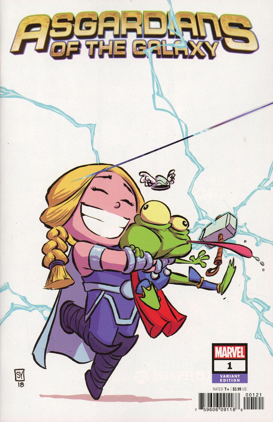 Asgardians Of The Galaxy #1 Cover B Variant Skottie Young Baby Cover