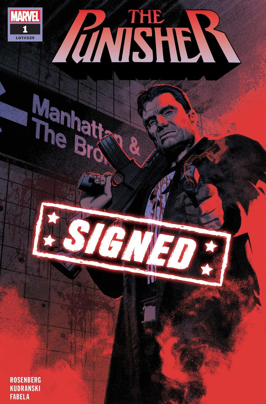 Punisher Vol 11 #1 Cover J Regular Greg Smallwood Cover Signed By Matthew Rosenberg