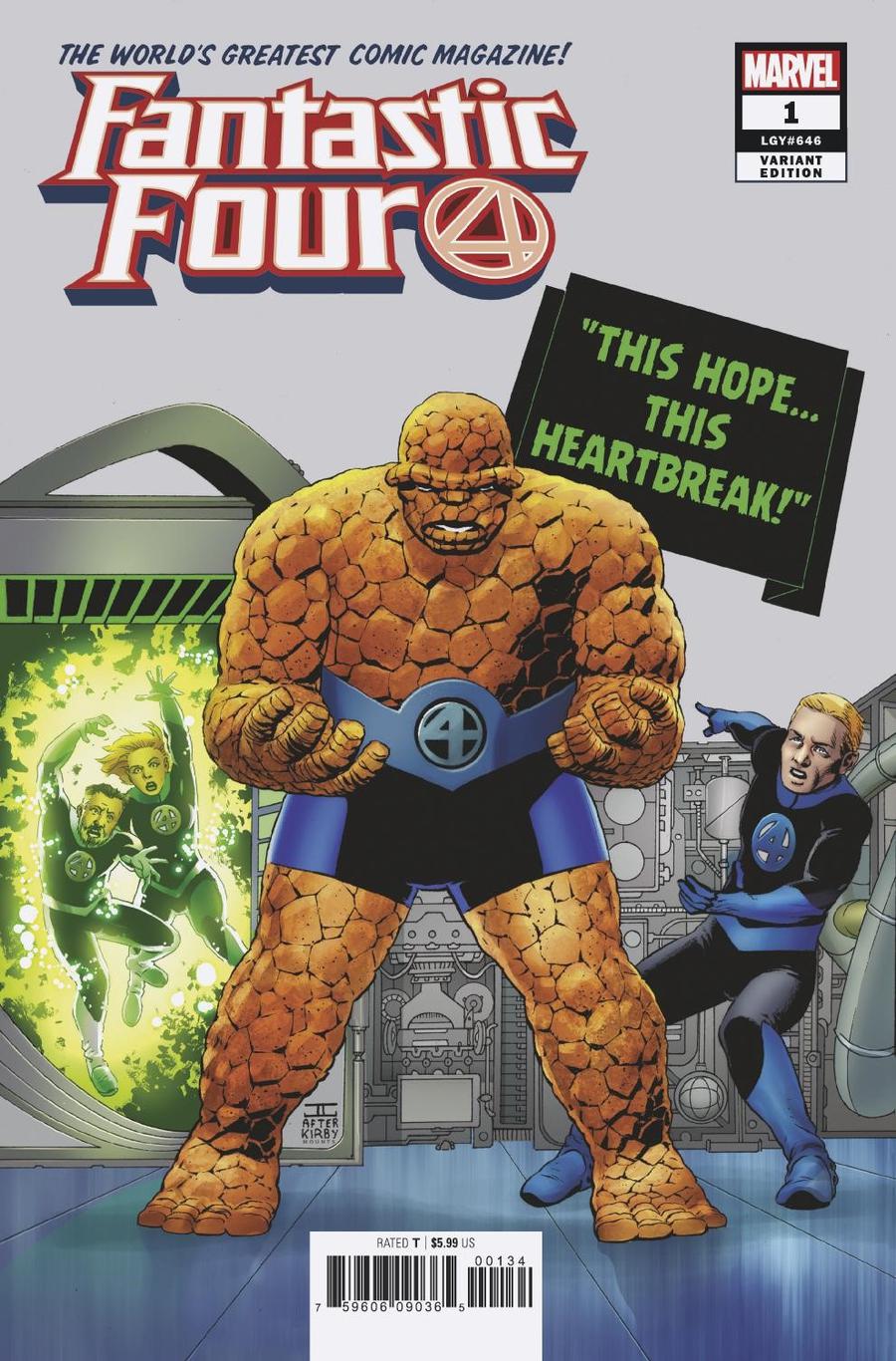 Fantastic Four Vol 6 #1 Cover K Variant John Cassaday Cover