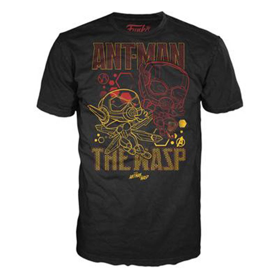 POP Tees Marvel Ant-Man Wasp Team T-Shirt Large