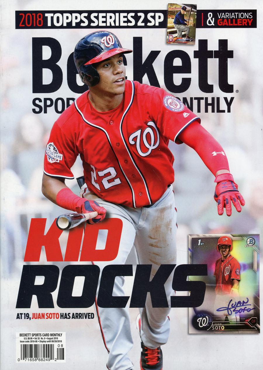 Beckett Sports Card Monthly #401 Vol 35 #8 August 2018