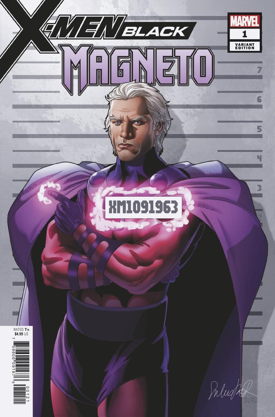 X-Men Black Magneto #1 Cover B Variant Salvador Larroca Mugshot Cover