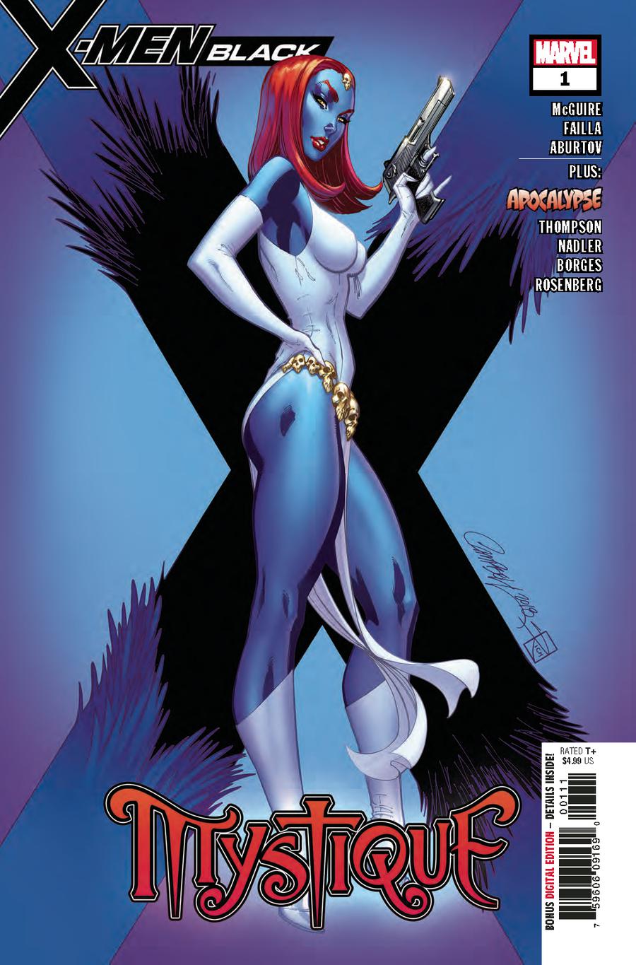 X-Men Black Mystique #1 Cover A 1st Ptg Regular J Scott Campbell Cover