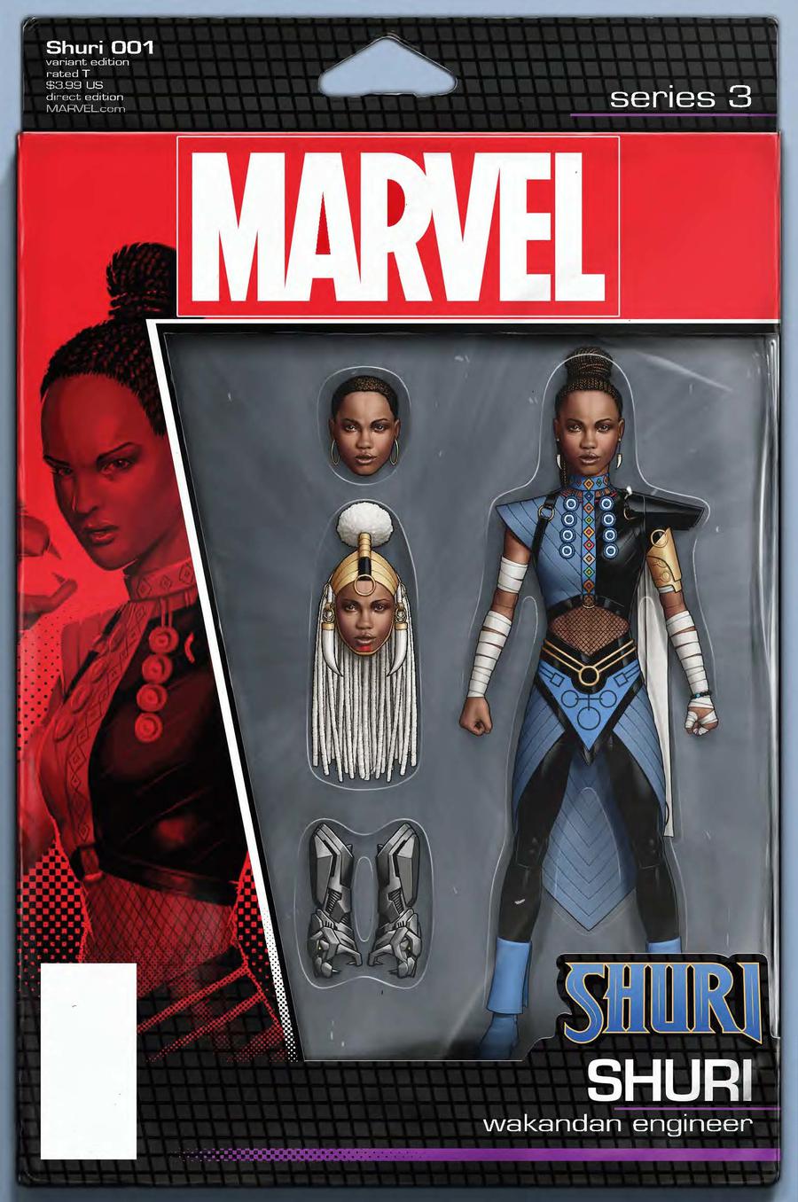 Shuri #1 Cover B Variant John Tyler Christopher Action Figure Cover